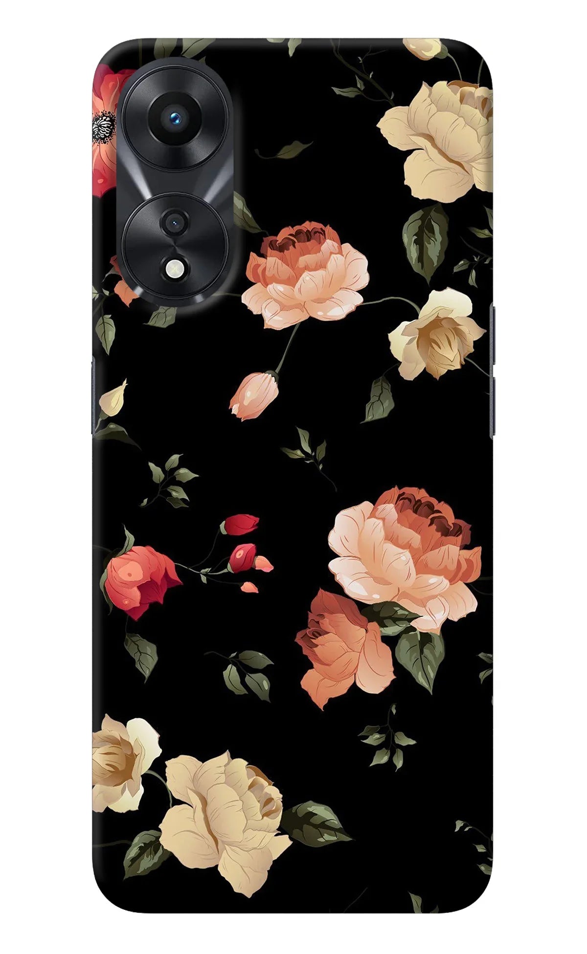 Flowers Oppo A78 5G Back Cover