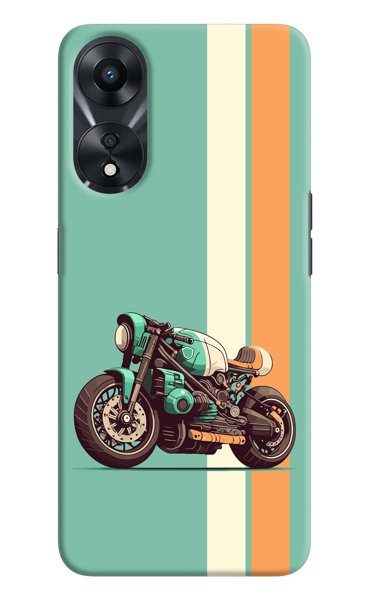 Striped Moto Drift Oppo A78 5G Back Cover