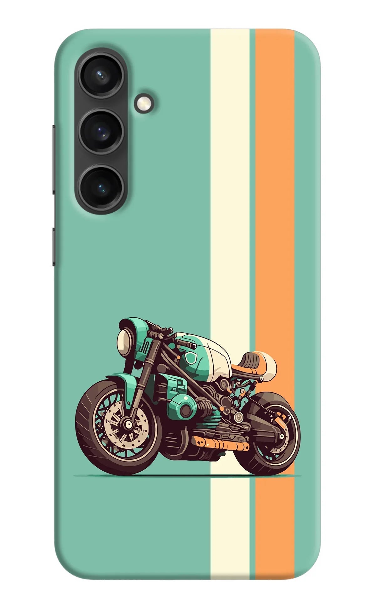 Striped Moto Drift Samsung S23 Back Cover