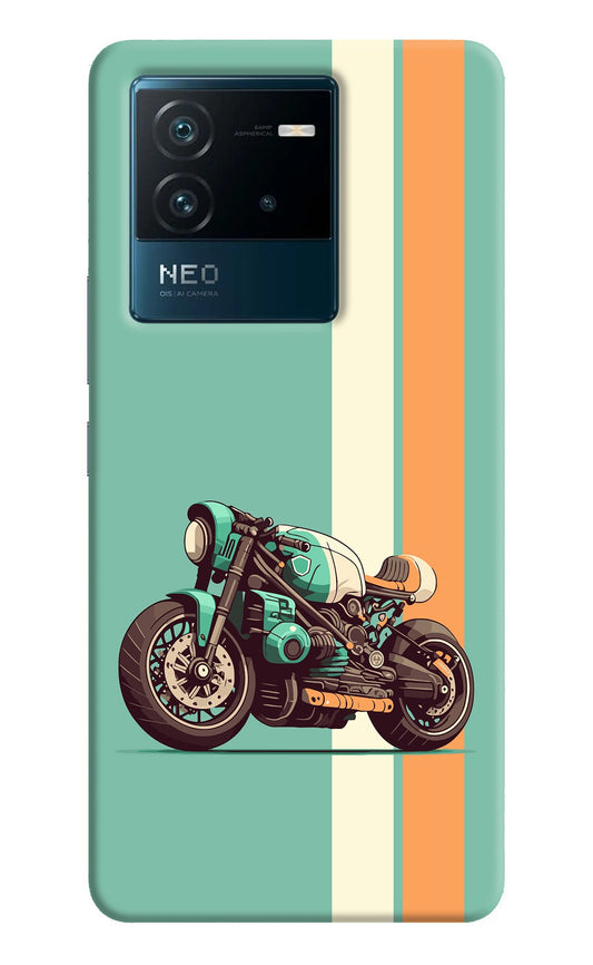 Striped Moto Drift IQOO Neo 6 5G Back Cover