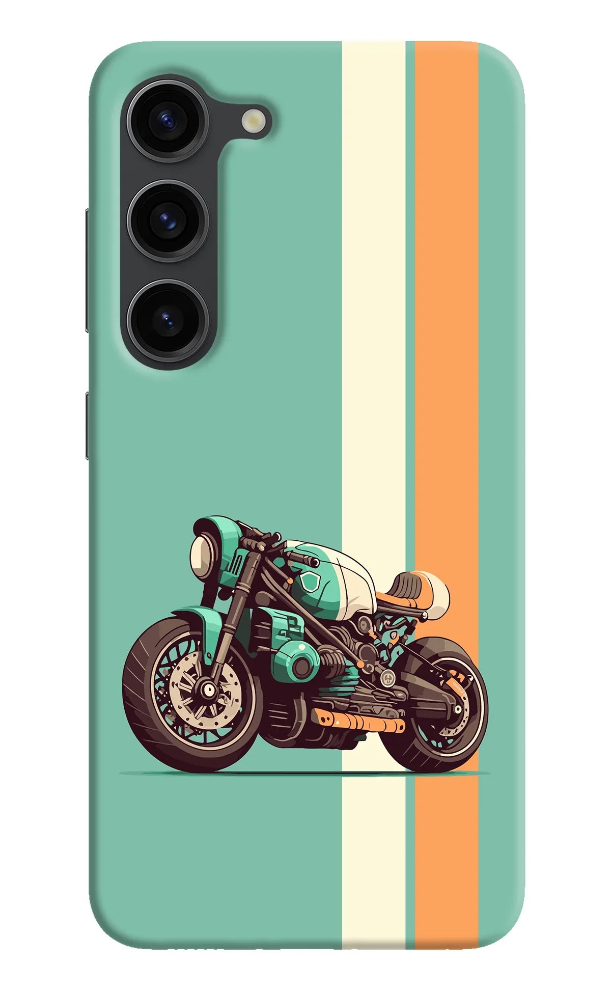 Striped Moto Drift Samsung S23 Plus Back Cover