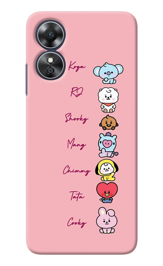 BTS names Oppo A17 Back Cover