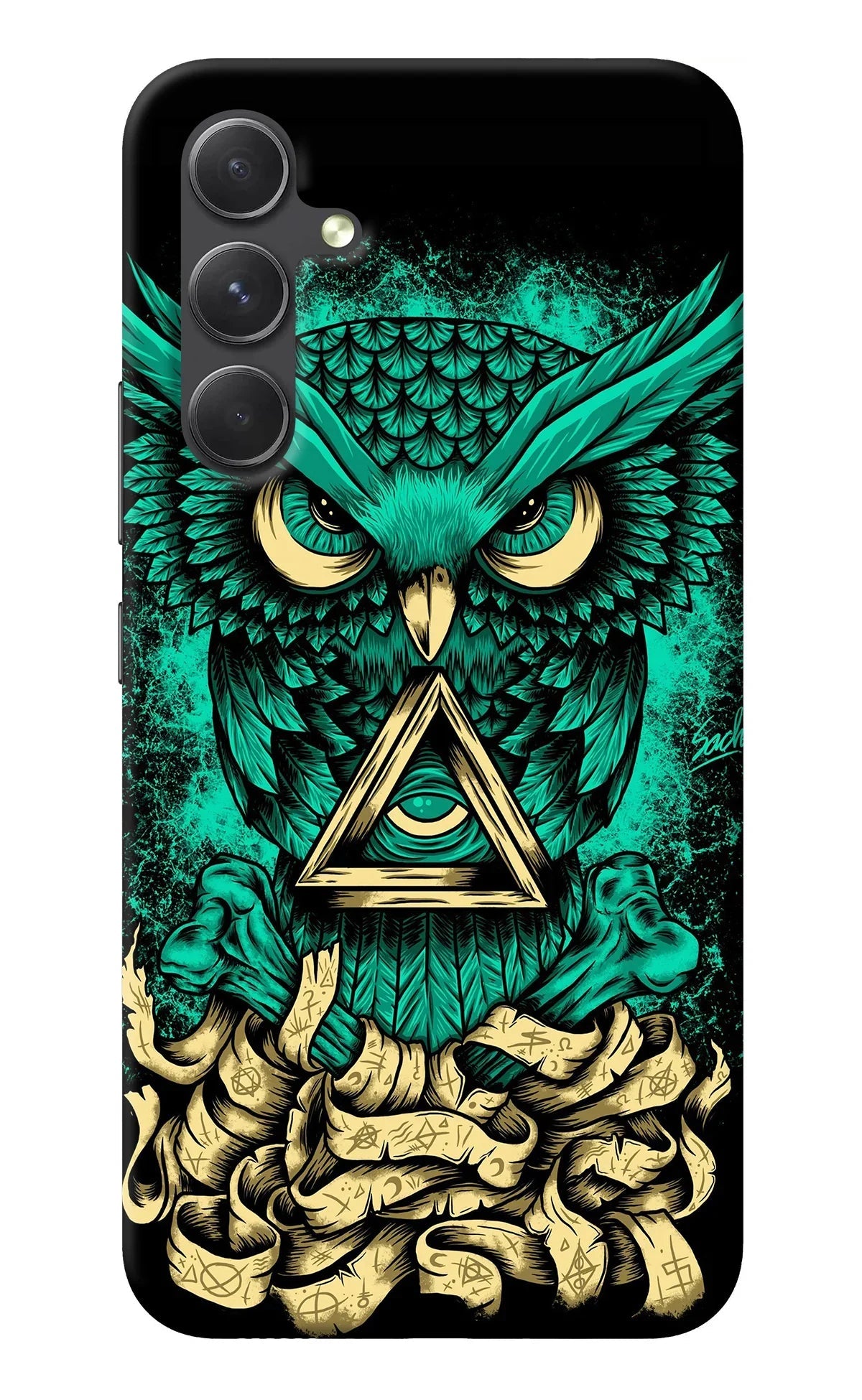 Green Owl Samsung A54 5G Back Cover