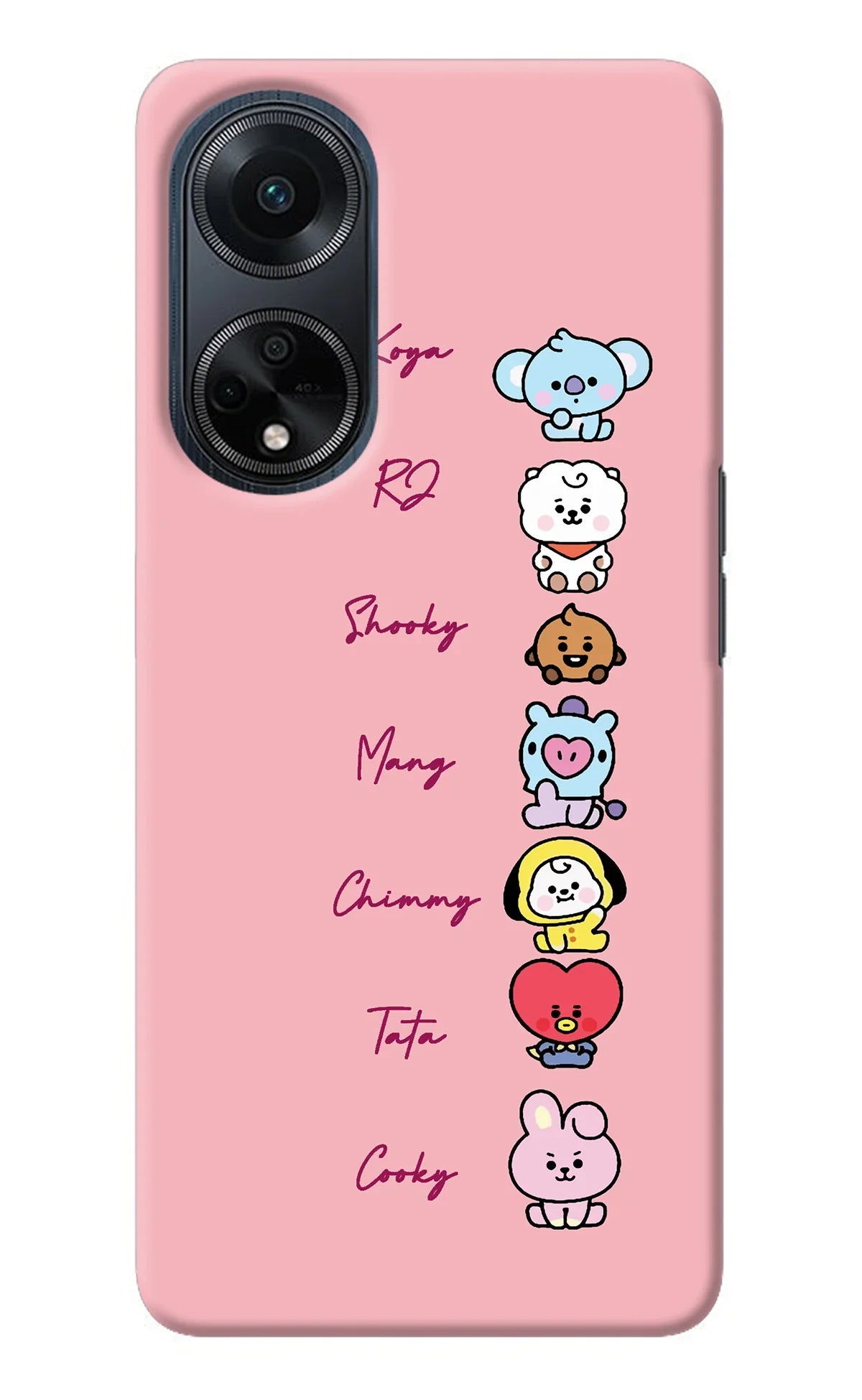 BTS names Oppo F23 Back Cover