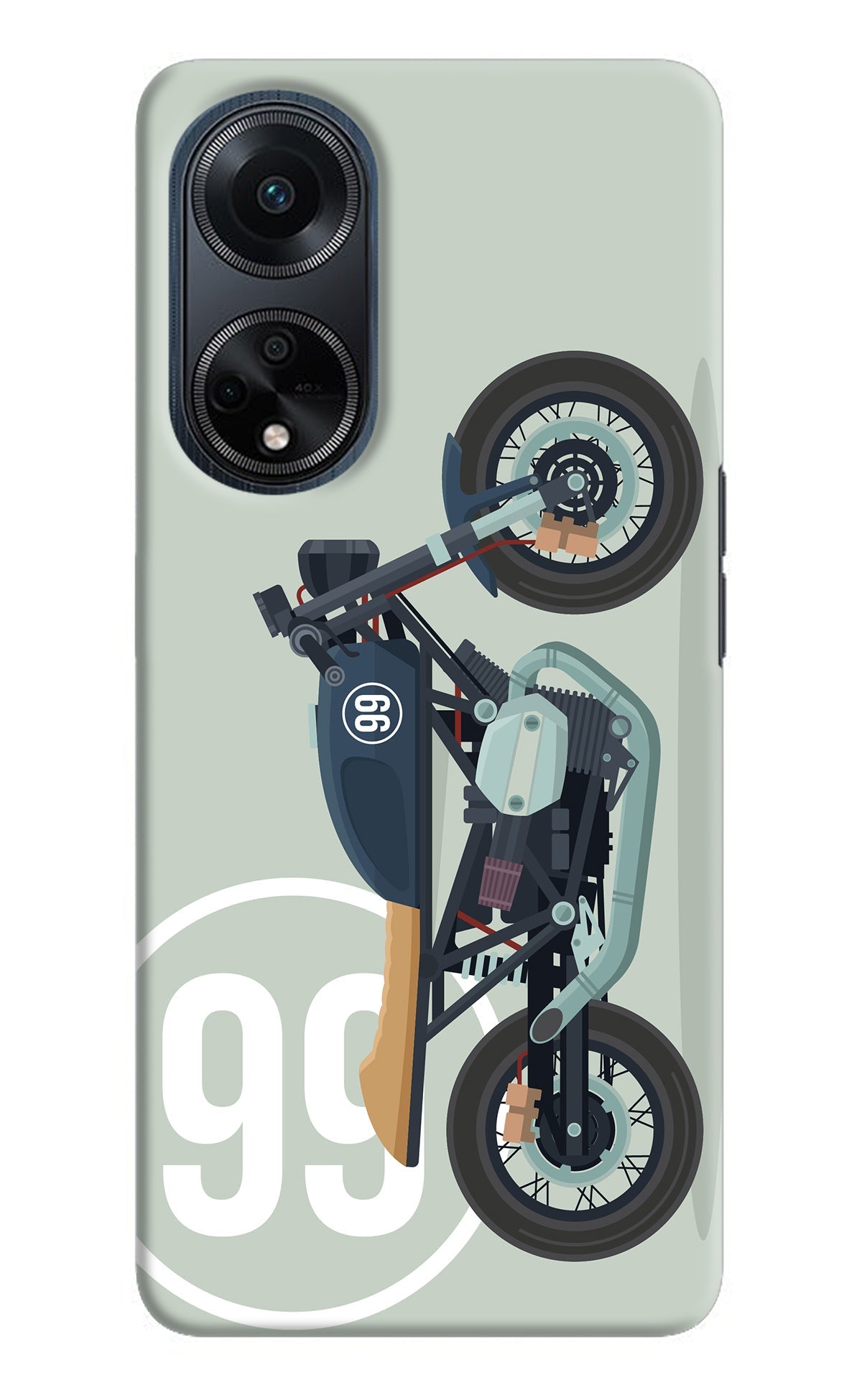 Classic Cafe Racer 99 Oppo F23 Back Cover
