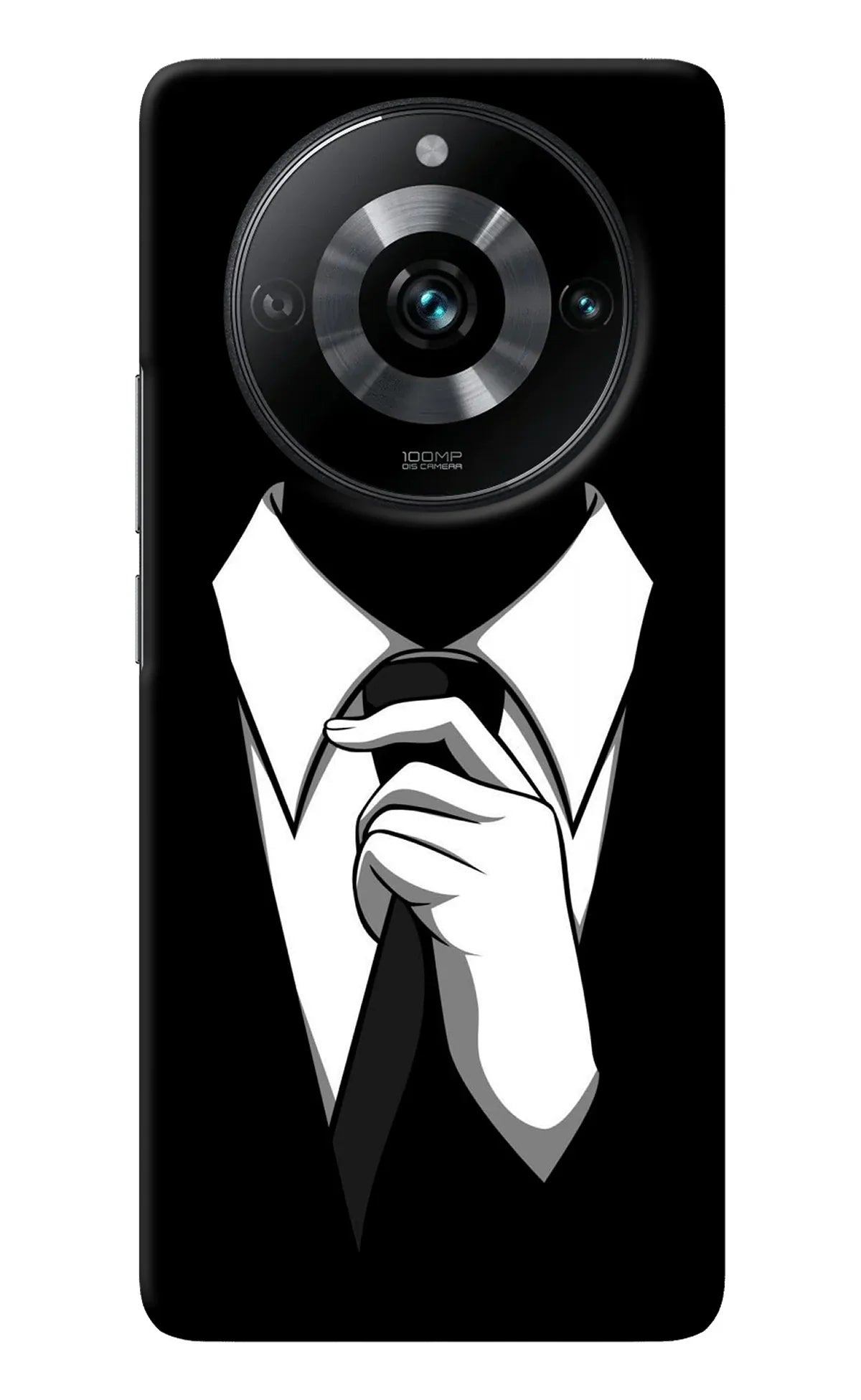 Black Tie Realme Narzo 60 Pro Back Cover