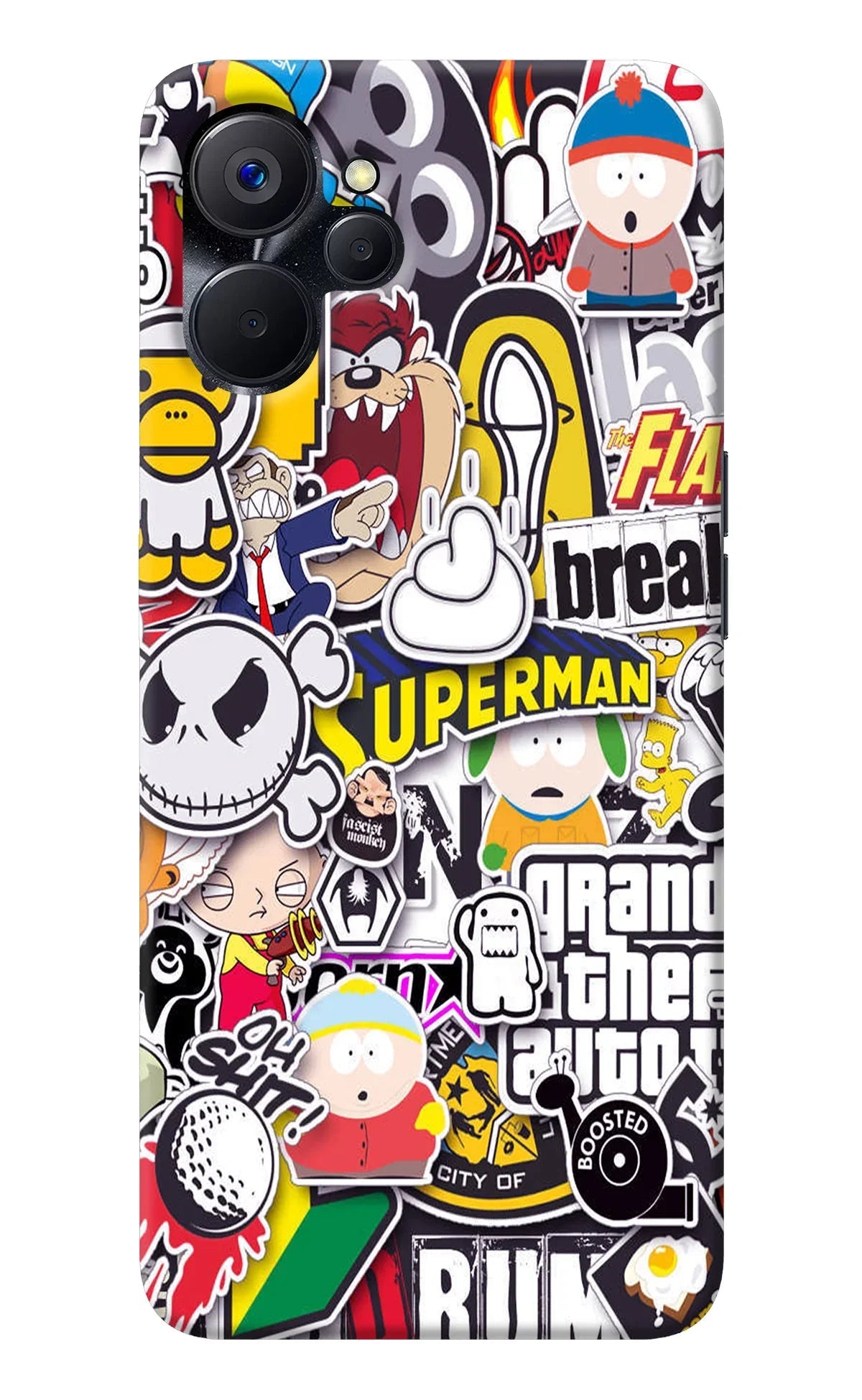 Sticker Bomb Realme 9i 5G Back Cover