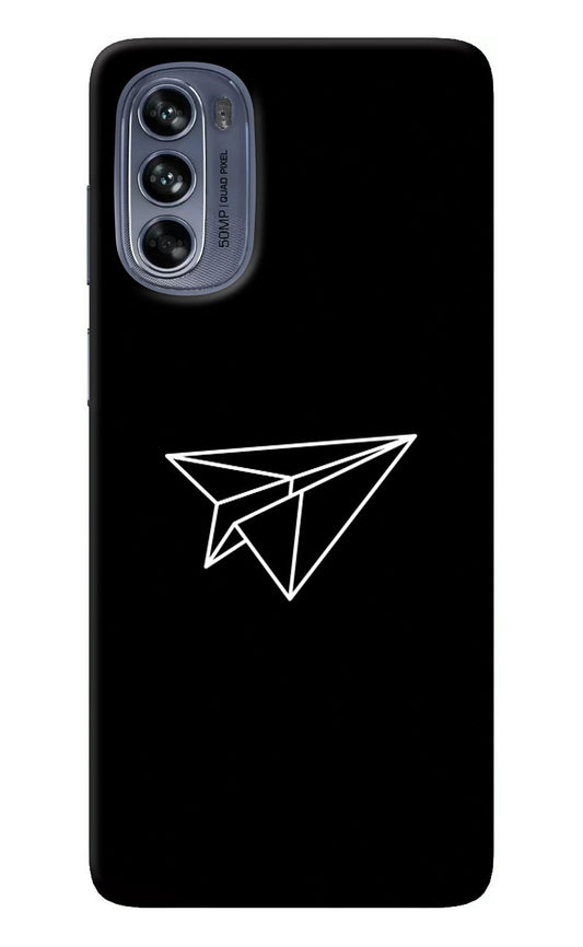 Paper Plane White Moto G62 5G Back Cover