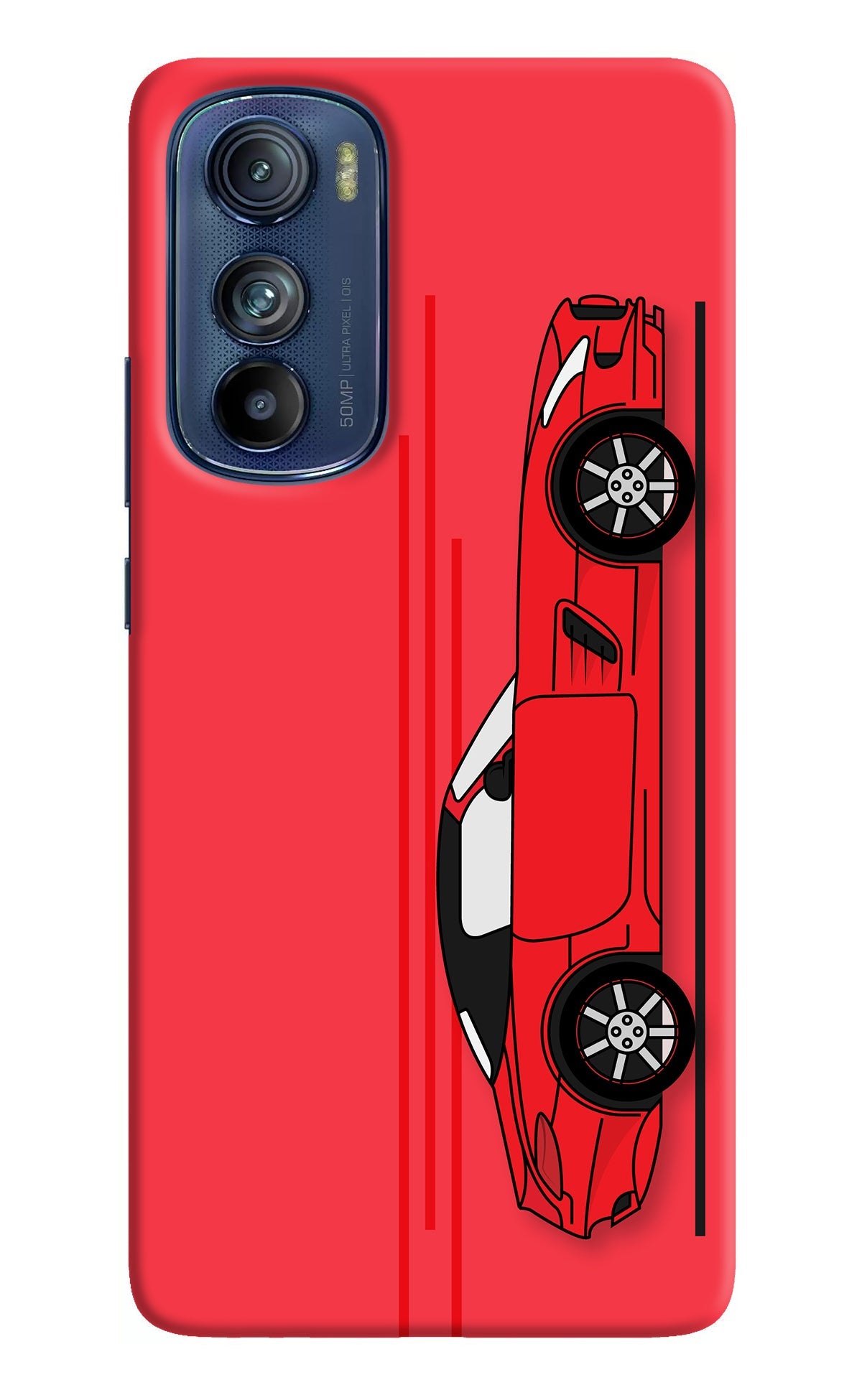 Red Velocity Moto Edge 30 Back Cover