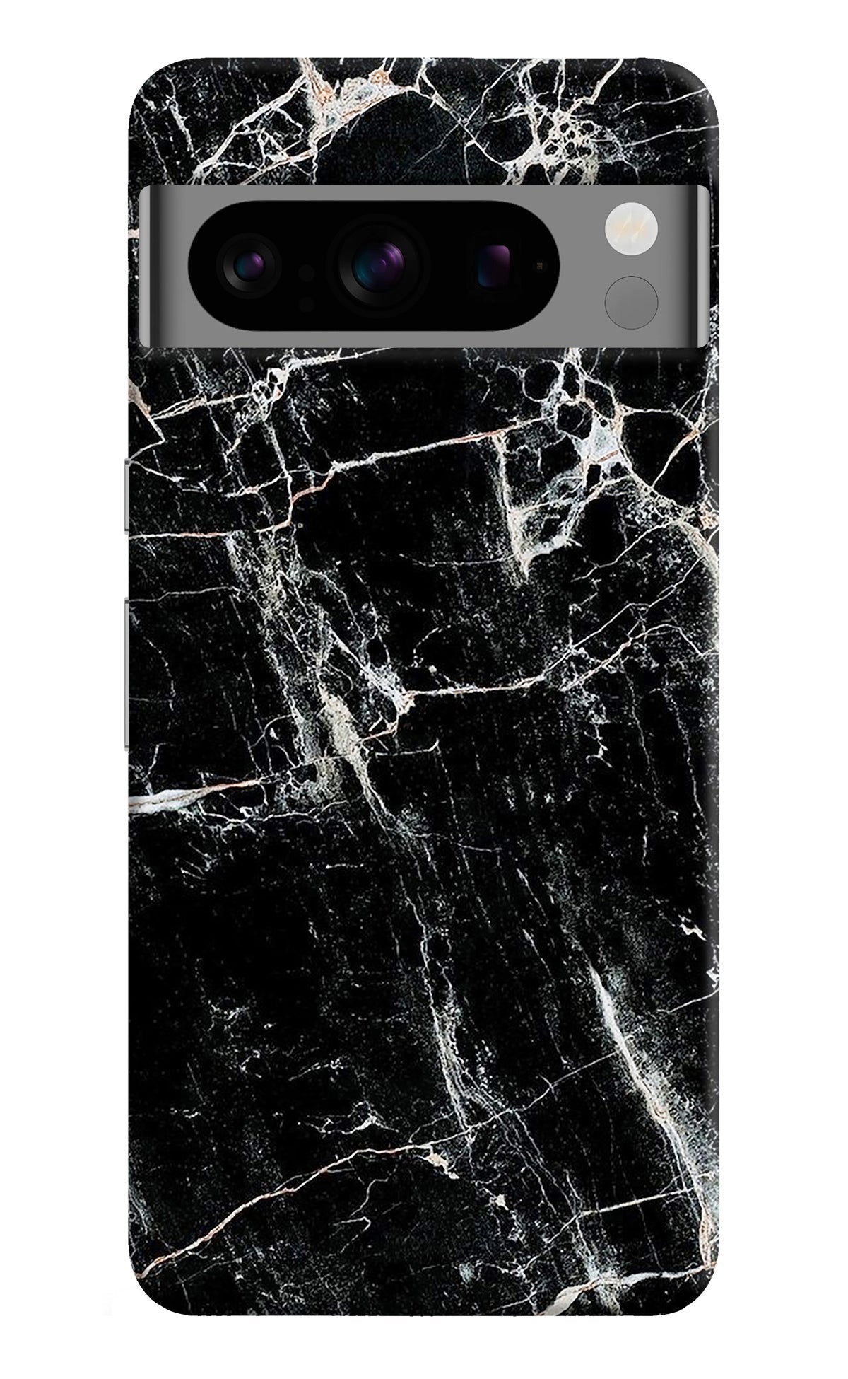 Black Marble Texture Google Pixel 8 Pro Back Cover
