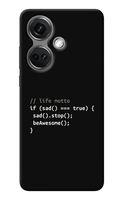 Life Motto Code OnePlus Nord CE 3 5G Back Cover