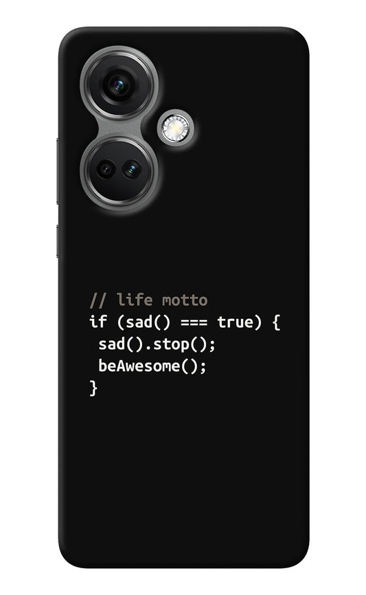 Life Motto Code OnePlus Nord CE 3 5G Back Cover