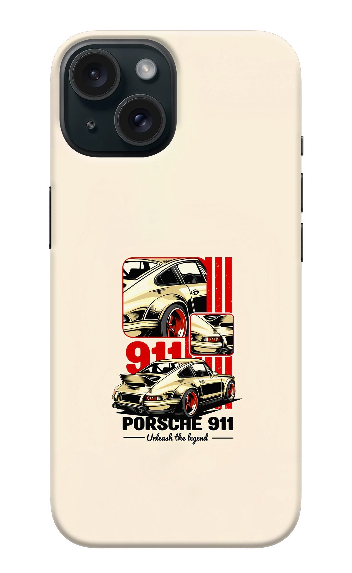 Classic Porsche 911 iPhone 15 Back Cover