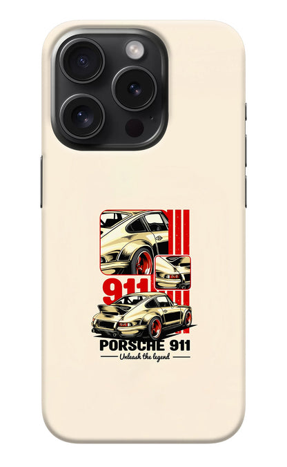 Classic Porsche 911 iPhone 15 Pro Back Cover