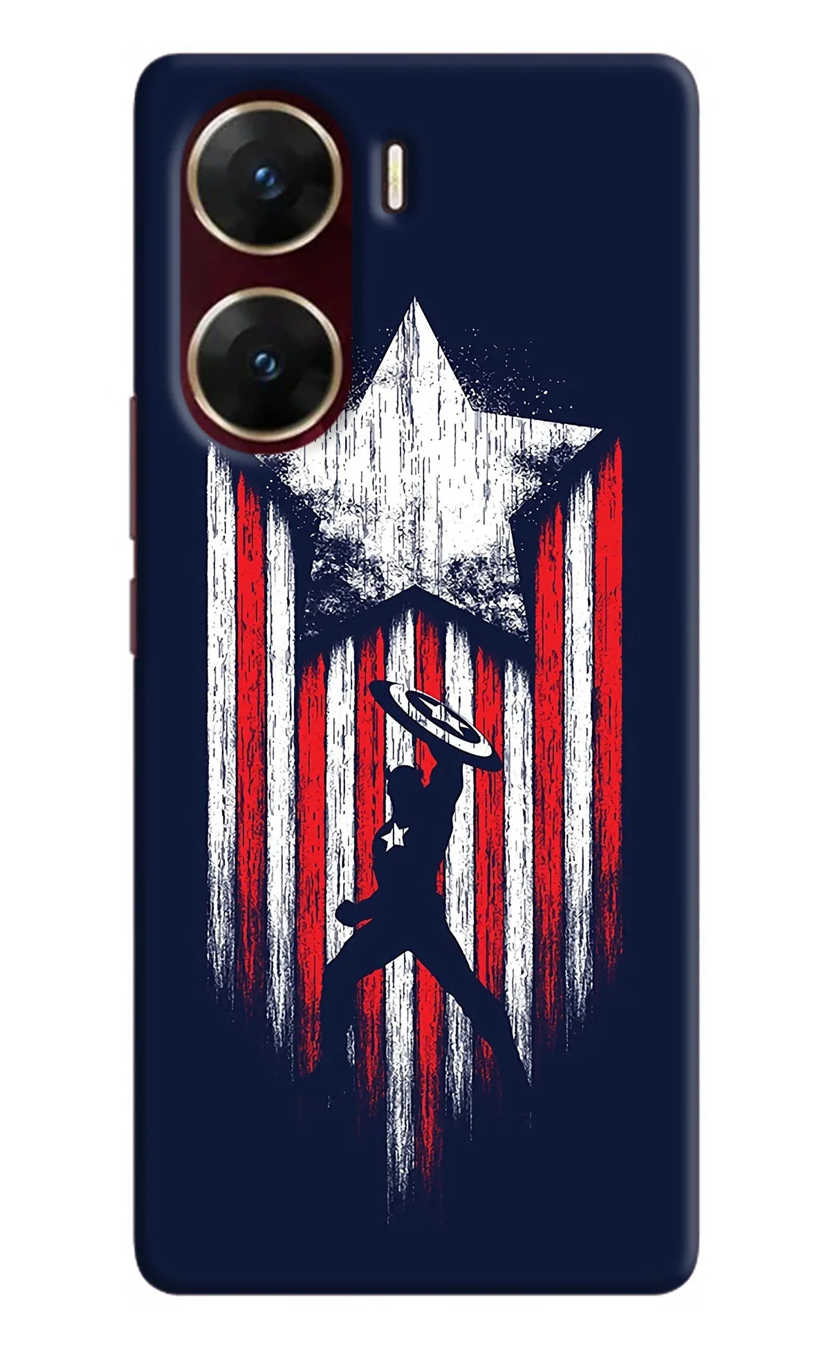 Captain America Marvel Art Vivo V29E Back Cover