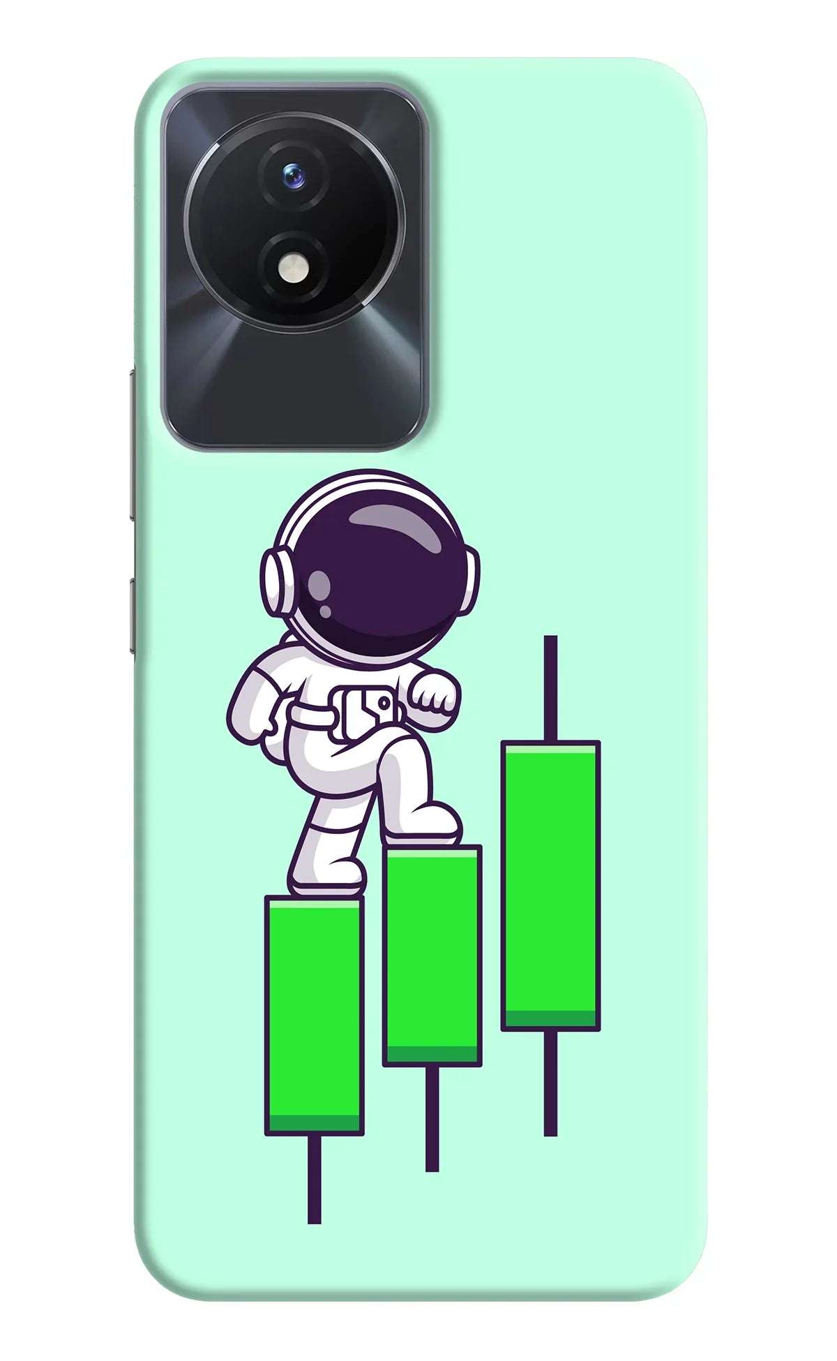 Astronaut Trader Vivo Y02/Y02T Back Cover