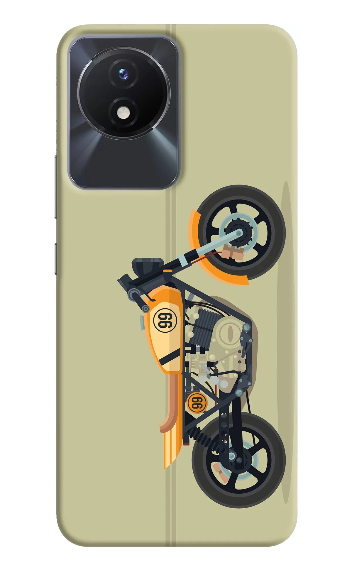 Vertical Speedster Vivo Y02/Y02T Back Cover