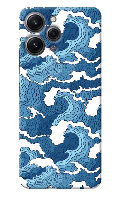Blue Waves Redmi 12 4G Back Cover