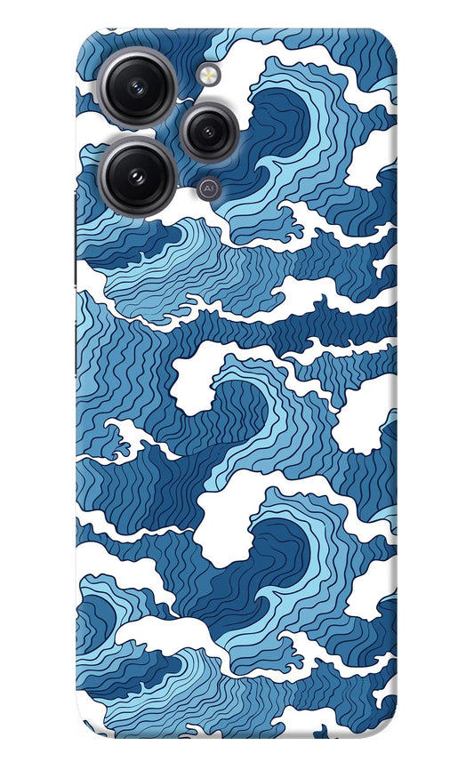 Blue Waves Redmi 12 4G Back Cover