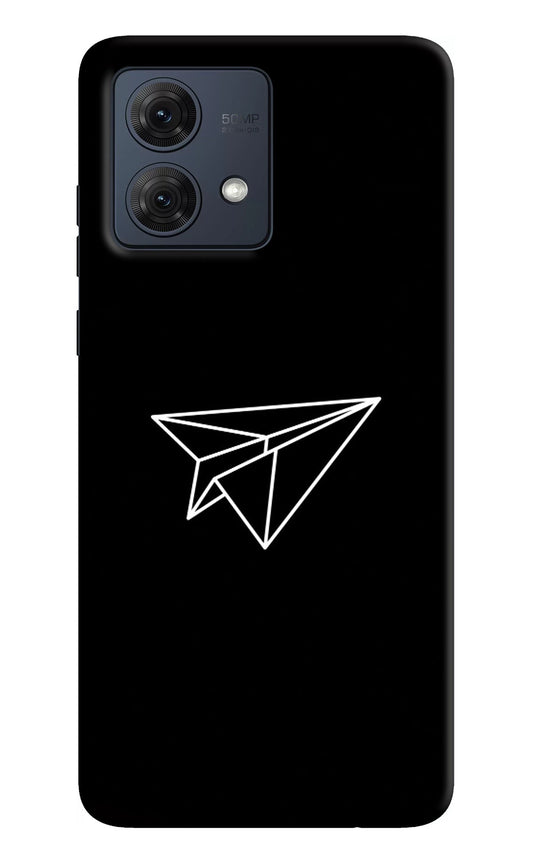 Paper Plane White Moto G54 5G Back Cover