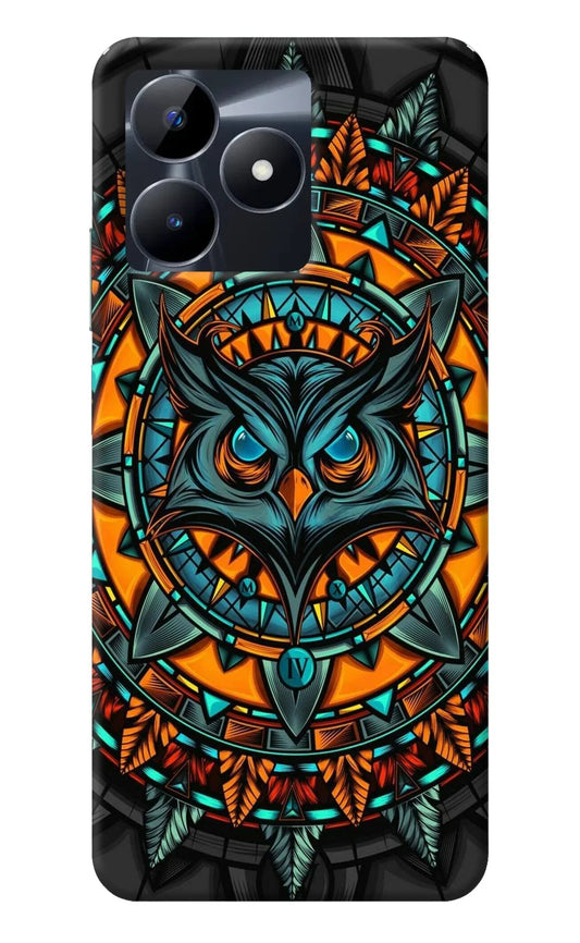 Angry Owl Art Realme C53 Back Cover