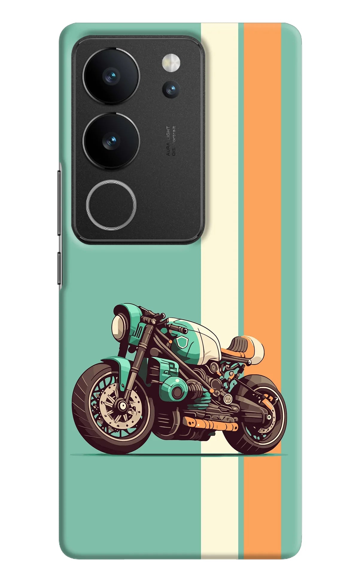 Striped Moto Drift Vivo V29/V29 Pro Back Cover
