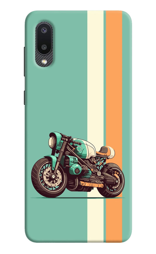 Striped Moto Drift Samsung M02 Back Cover