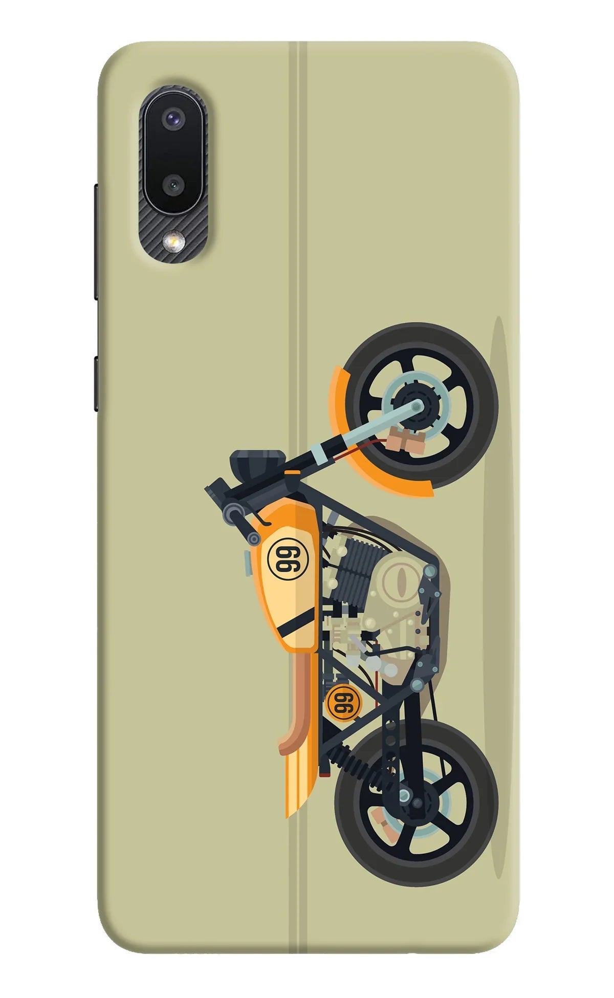 Vertical Speedster Samsung M02 Back Cover