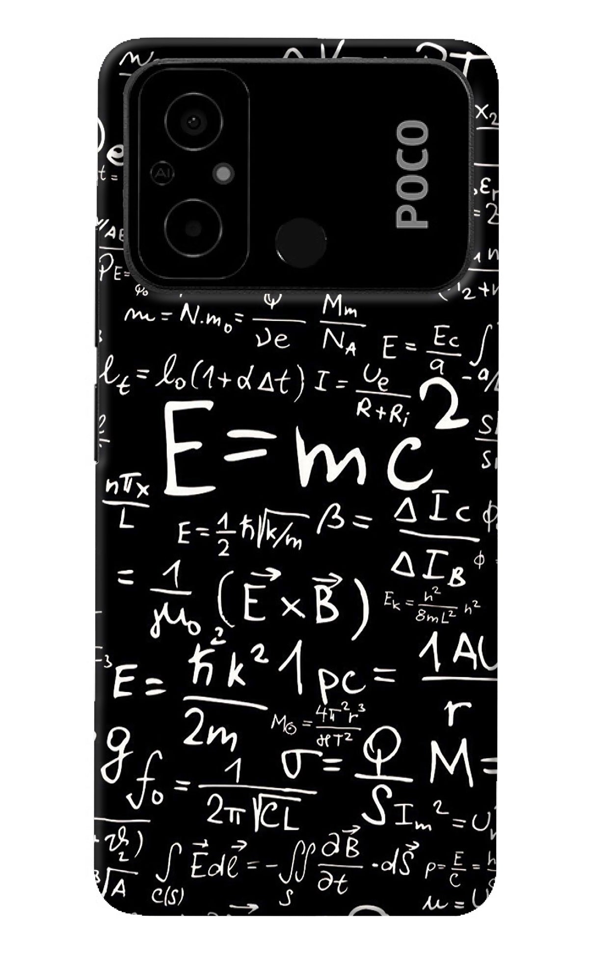 Physics Formula Poco C55 Back Cover