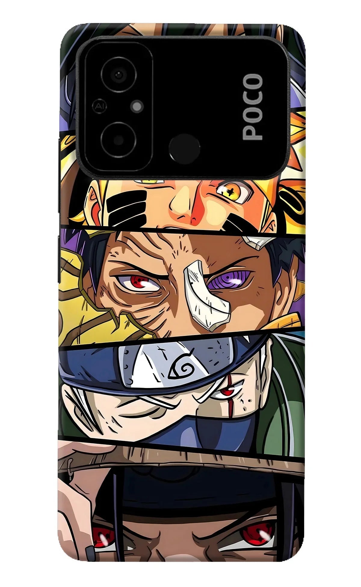 Naruto Character Poco C55 Back Cover