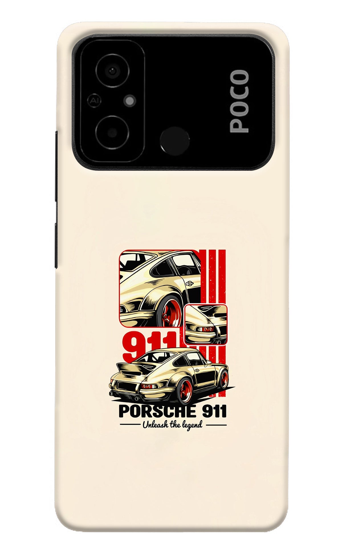 Classic Porsche 911 Poco C55 Back Cover