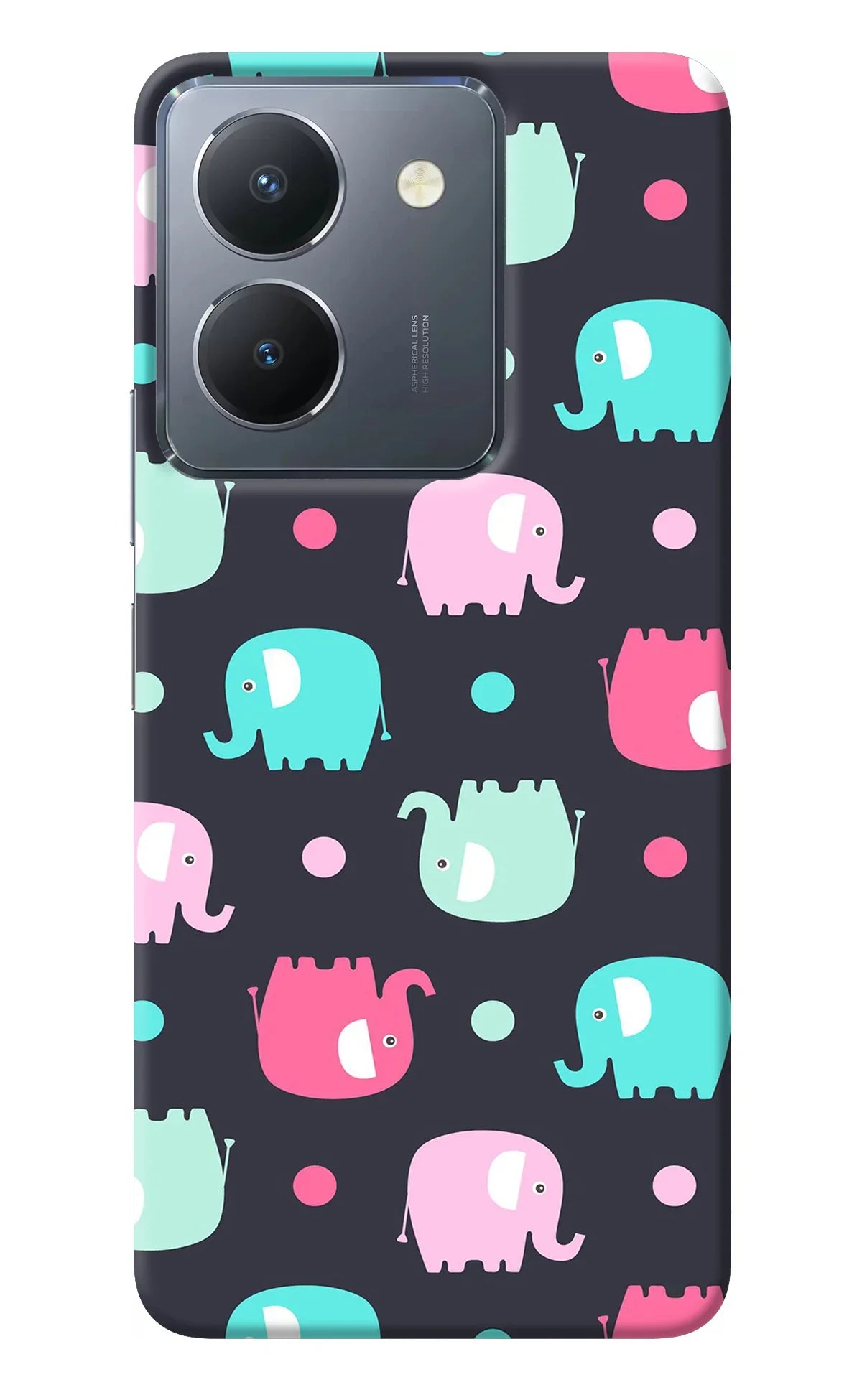 Elephants Vivo Y36 Back Cover