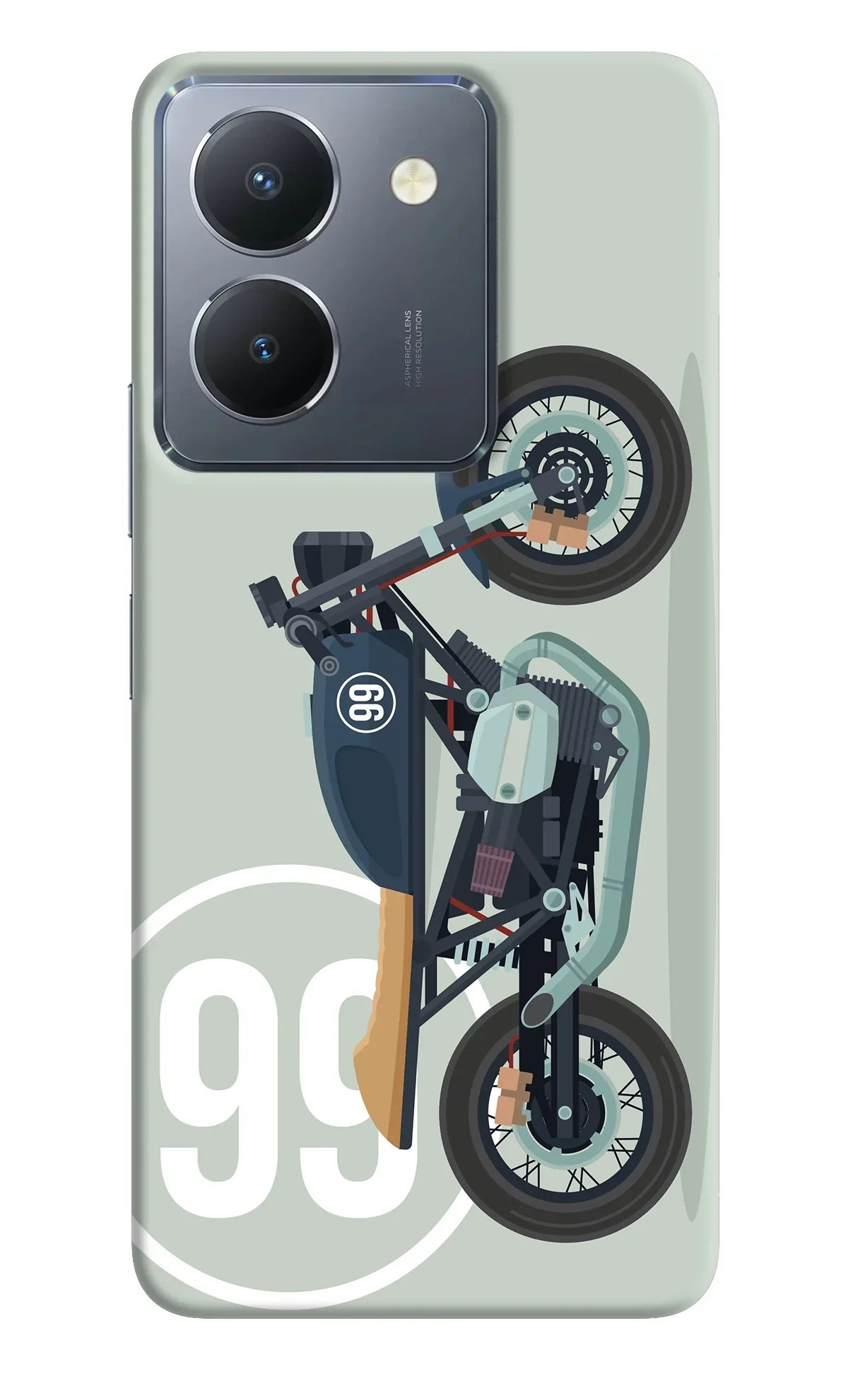 Classic Cafe Racer 99 Vivo Y36 Back Cover