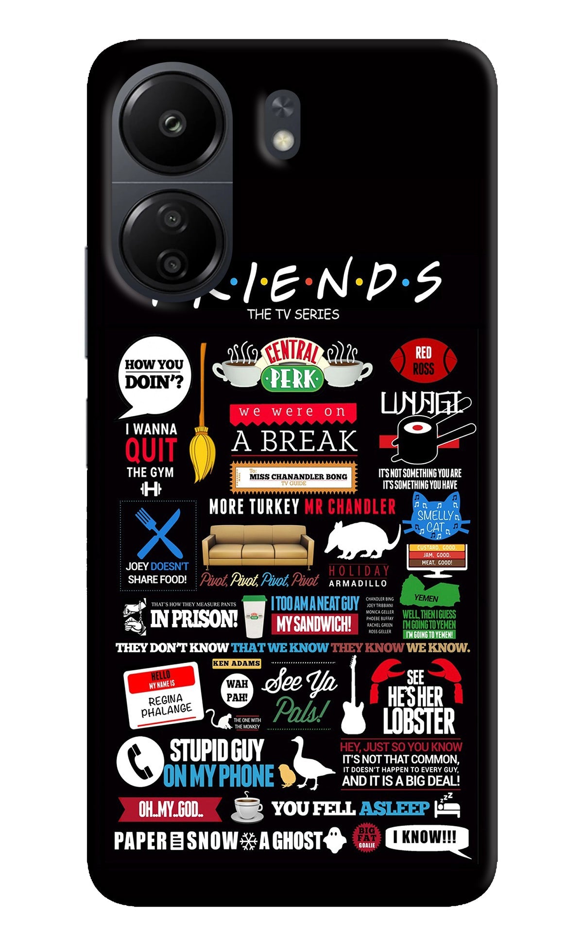 FRIENDS Poco C65 Back Cover