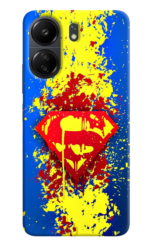 Superman logo Poco C65 Back Cover