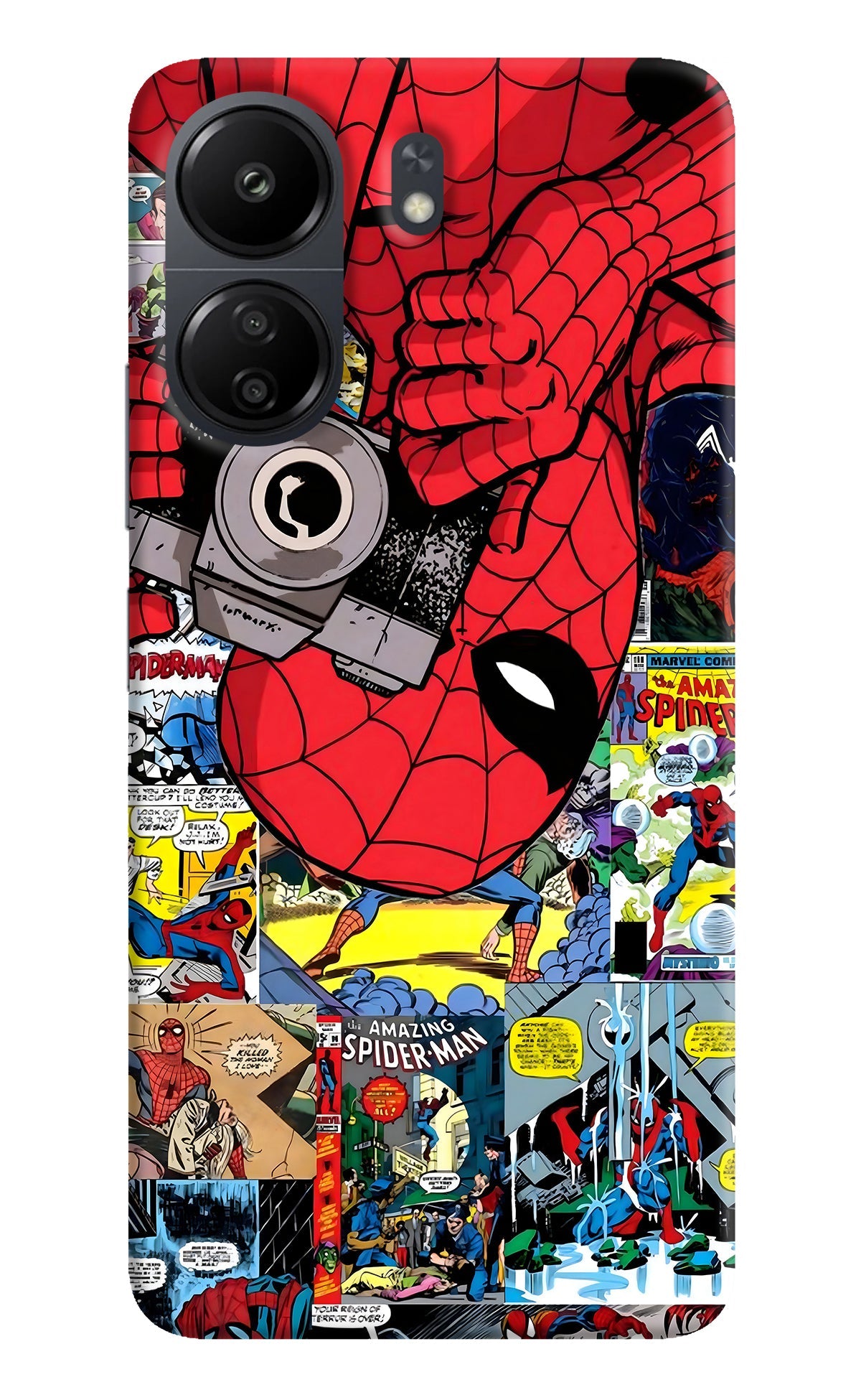 Spider Man Poco C65 Back Cover