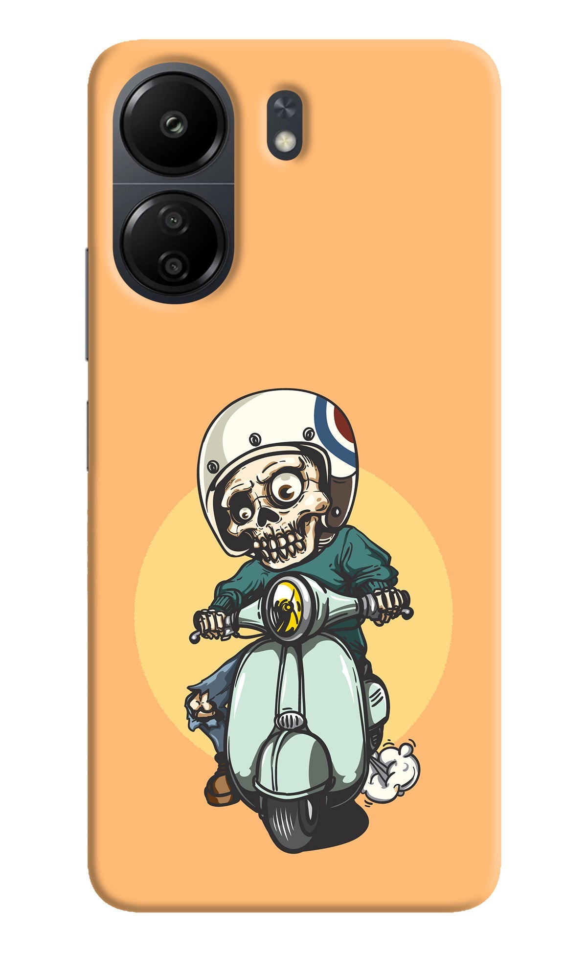 Undead Biker Poco C65 Back Cover