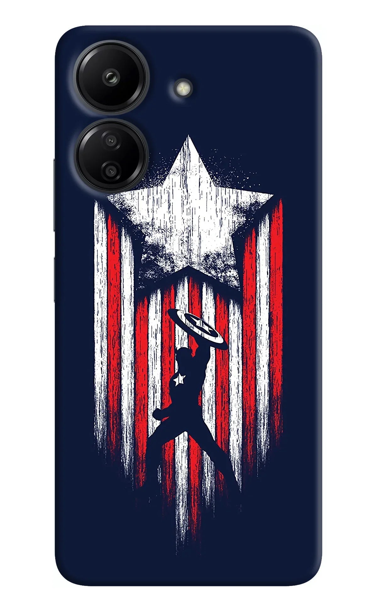 Captain America Marvel Art Redmi 13C 4G Back Cover