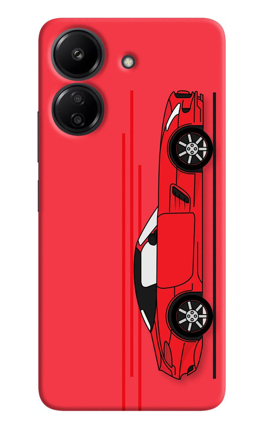 Red Velocity Redmi 13C 4G Back Cover