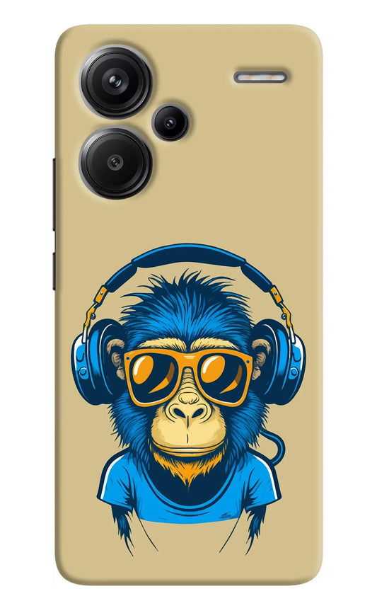 Monkey Headphone Redmi Note 13 Pro+ 5G Back Cover