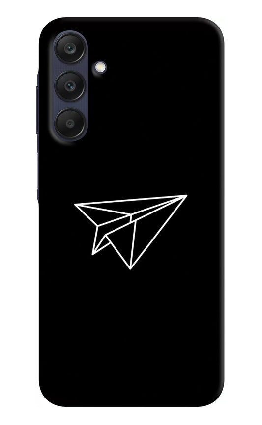 Paper Plane White Samsung A25 5G Back Cover
