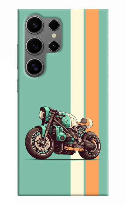 Striped Moto Drift Samsung S24 Ultra Back Cover