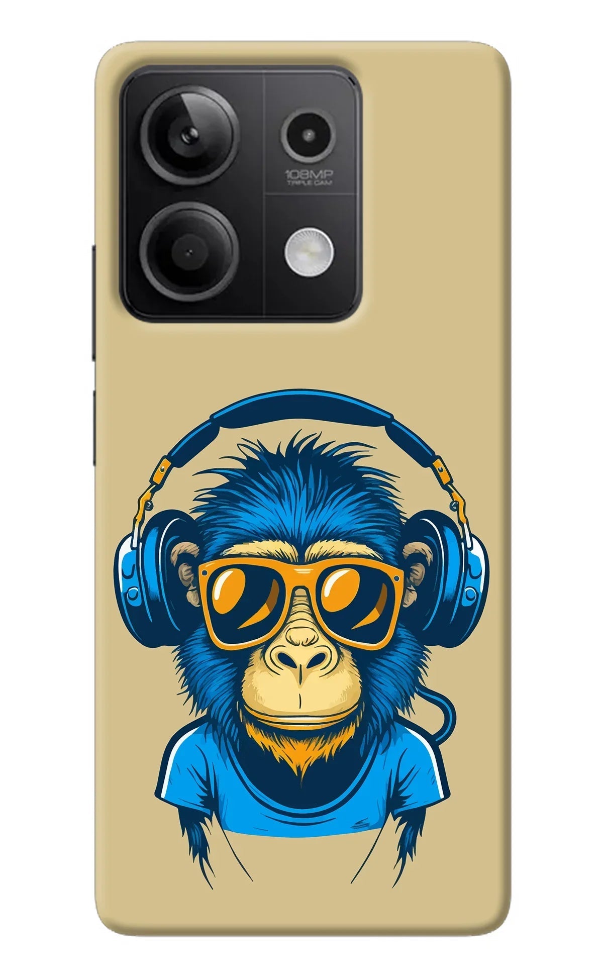 Monkey Headphone Redmi Note 13 5G Back Cover