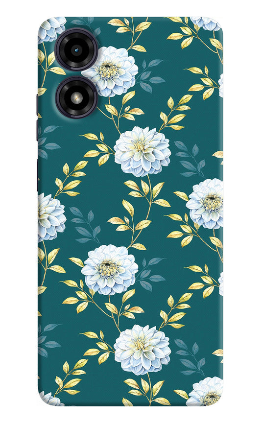Flowers Moto G04 Back Cover