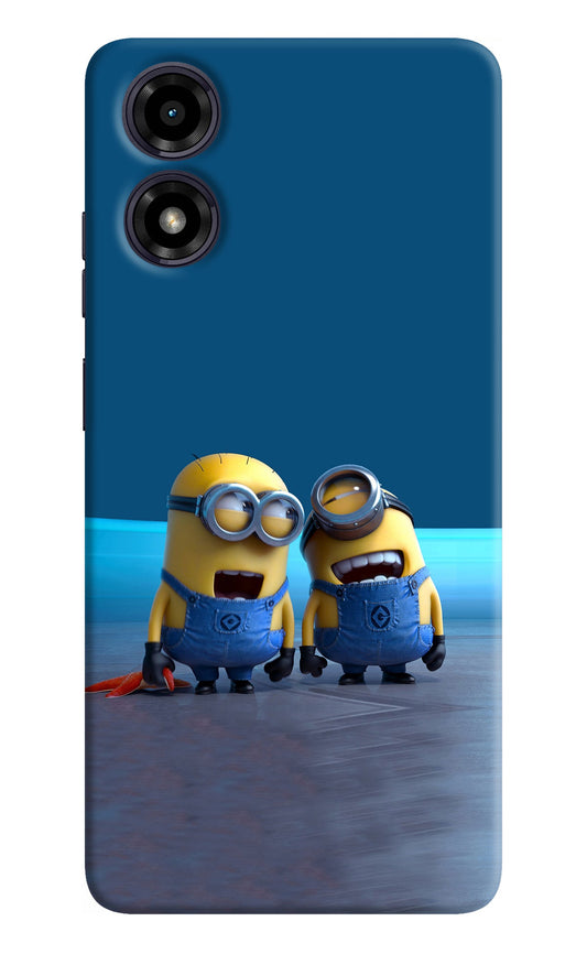 Minion Laughing Moto G04 Back Cover