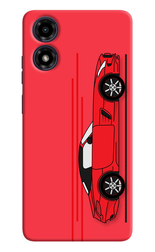 Red Velocity Moto G04 Back Cover