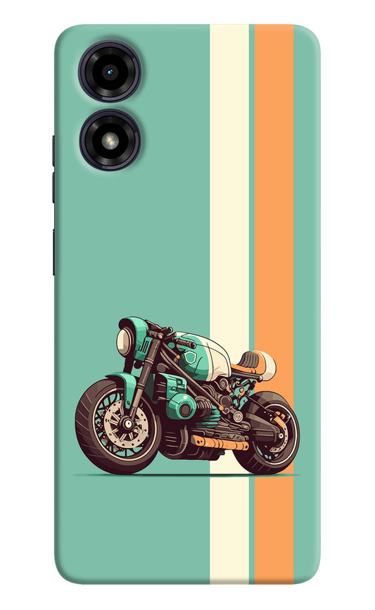 Striped Moto Drift Moto G04 Back Cover