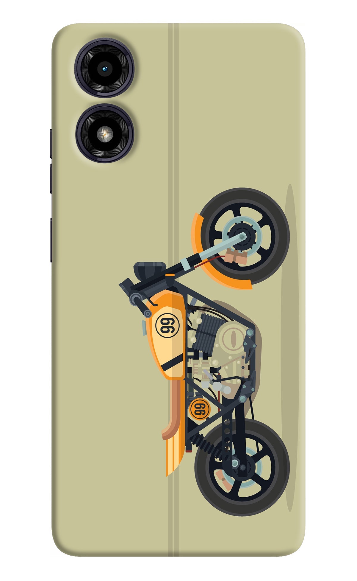Vertical Speedster Moto G04 Back Cover
