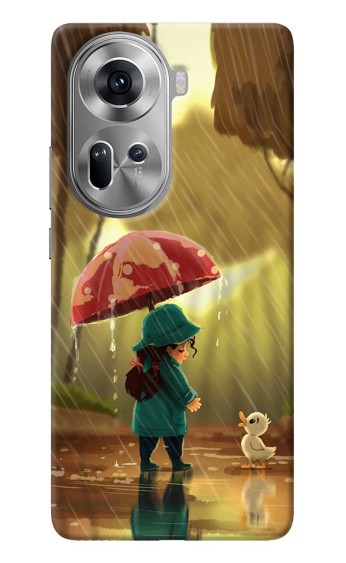 Rainy Day Oppo Reno11 Back Cover