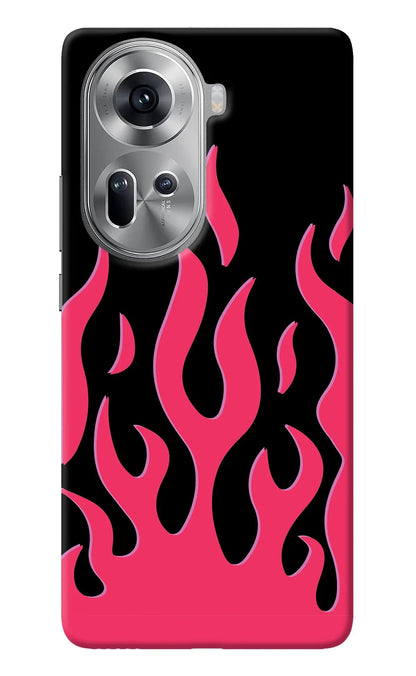 Fire Flames Oppo Reno11 Back Cover